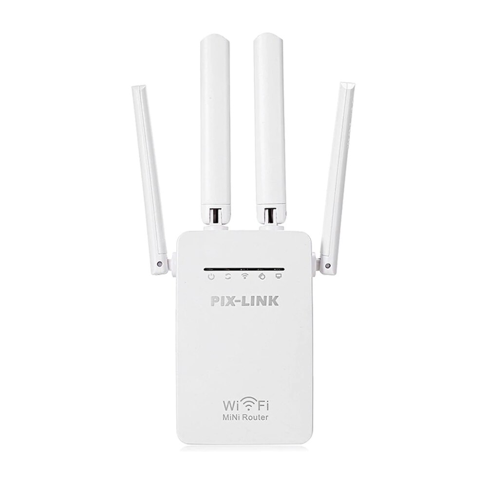 1200Mbps WiFi Range Extender Repeater Wireless Amplifier Router Signal Booster Home Communication System Black/White: White
