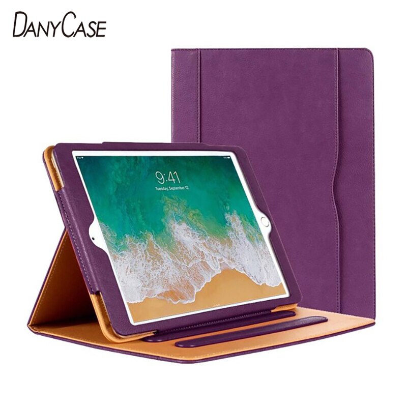 2017 2018 iPad 5/6th Generazione 9.7 Caso Della Copertura di Vibrazione Per iPad Air 1 Air 2 Per Tablet Borsette del basamento di Protezione Fundas Coque: Purple