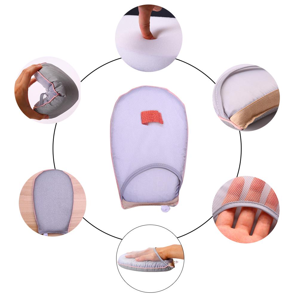Mini Ironing Board Household Ironing Pad High Temperature Resistant Sponge Handheld Steam Ironing Gloves Clothes Garment Steamer