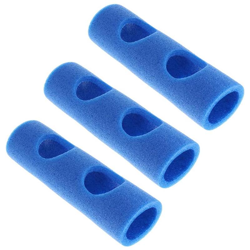 3Pcs Deluxe Zwembad Noodle Connector Met 2 Cross Gaten Verbinding Joint Voor Water Speelgoed Stoel Diy Building Monteren: blue