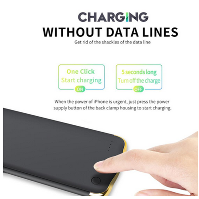 6000 MAh ładowanie banku mocy dla Iphone X XS XR XS Max bateria zapasowa przenośna obudowa 6500 MAh dla 11 11pro 11pro Max Plus sprawa