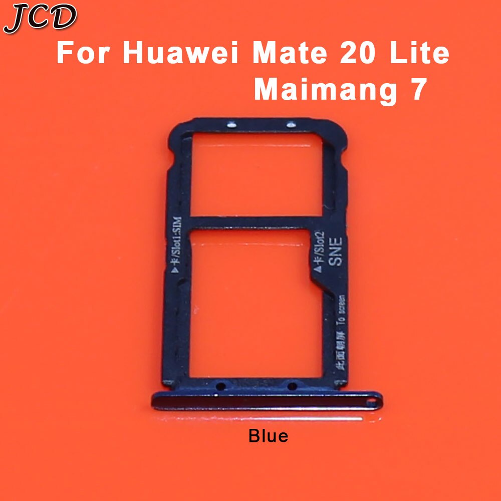 JCD Für huawei Kamerad20 Kamerad 20 lite Maimang 7 Mikro Sim Karte Halfter Slot Tablett Ersatz Adapter Gold schwarz blau: Mate 20 Lite-blau