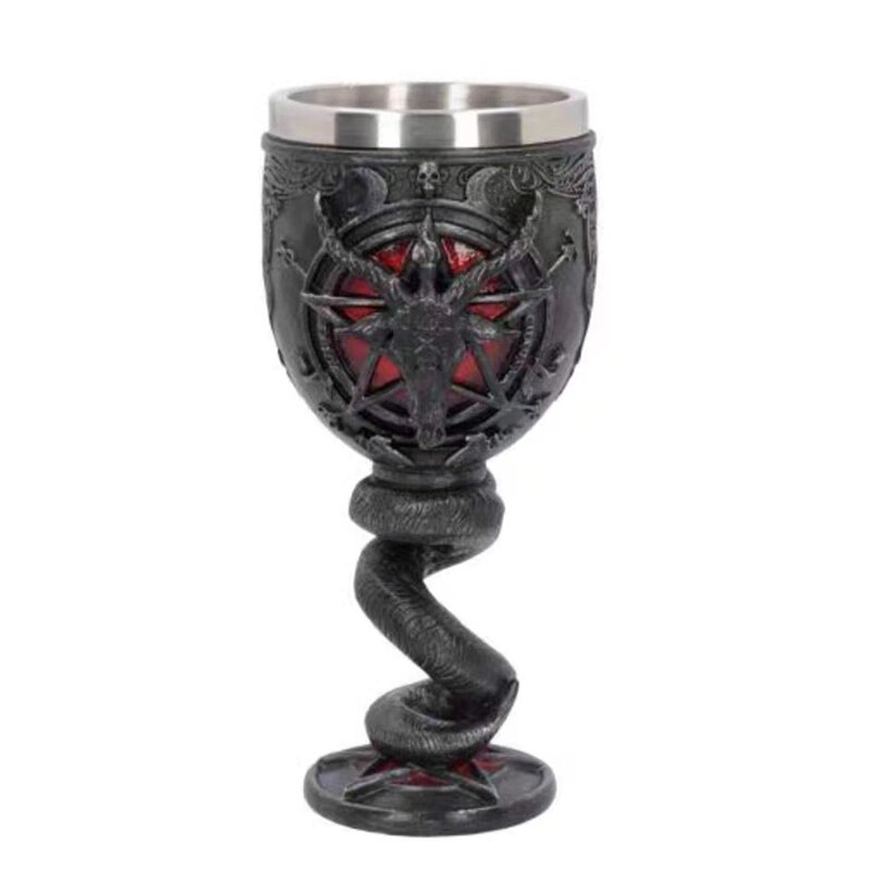 Bier Mokken Koffie Cups 3D Gothic Beker Ijzeren Troon Tankard Roestvrij Staal Hars Wijnglas Mok Jaar Kerst Fans: Style 14