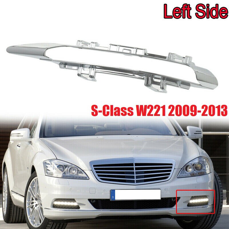 Mistlamp Molding Cover Grille Trim Links Voor Mercedes Benz W221 S Klasse 2218852723: Default Title