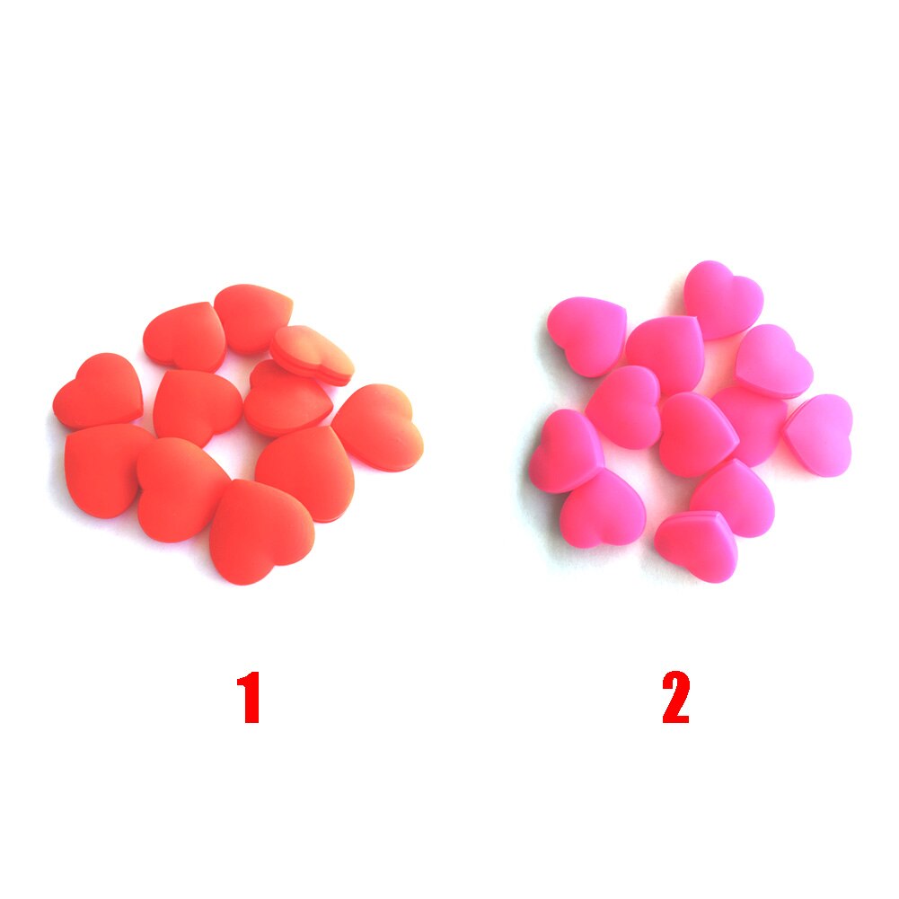 1pc Silicone Heart-Shaped Raqueta Vibration Dampeners To Reduce 2 Colors