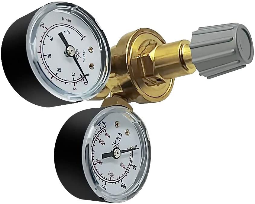 Argon CO2 Regulators Gauges Gas Welding Regulator CGA580 Mig Tig Weld 0-4500psi / 0-10bar