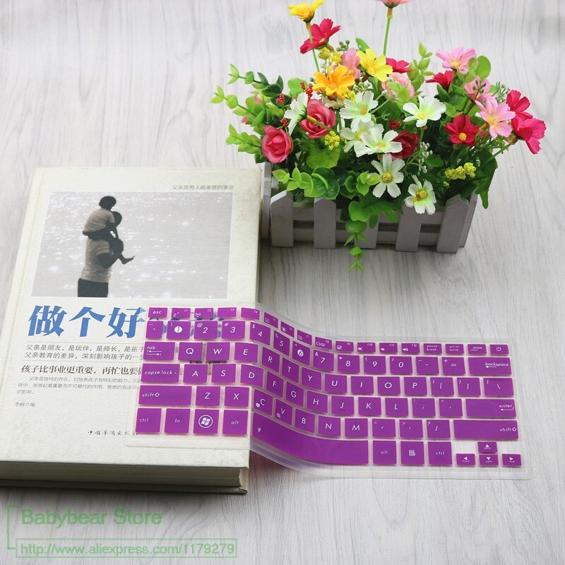 Dla Asus Zenbook UX32E UX32V UX32VD UX430 UX330 UX410 UX305 UX410 UX303 UX330 13.3 14 cal klawiatura laptopa obudowa ochronna: purple