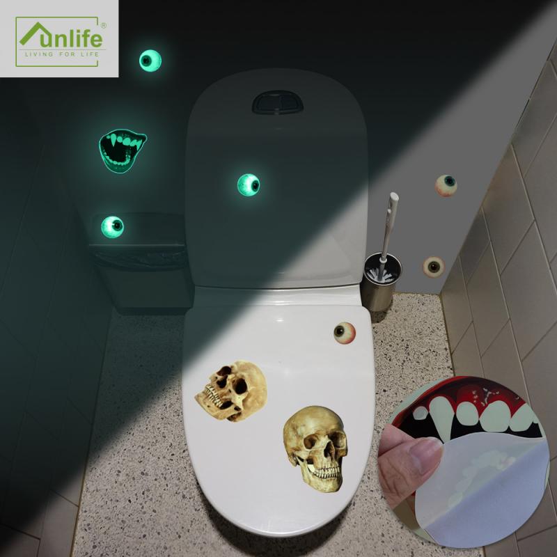 1Set Halloween Glow Stickers Glow In The Dark Halloween Stickers Pompoen Decoratie Posters Slaapkamer Woonkamer Halloween