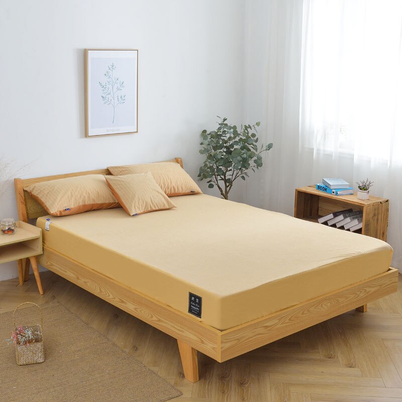 Terry Waterdichte Matrasbeschermer Bed Protector Katoen Matras Topper Hoeslaken Voor Volwassen Bed Bug Multi Kleur 180X200: YELLOW / 180x200X30CM