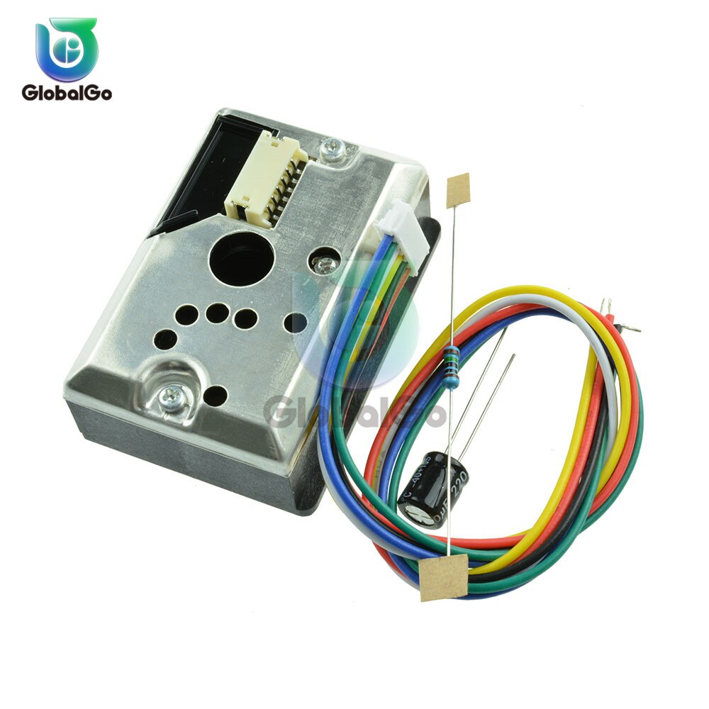 PM2.5 GP2Y1014AU0F Compact Optical Dust Sensor Compatible GP2Y1010AU0F GP2Y1010AUOF Smoke Particle Sensor With Cable Capacity