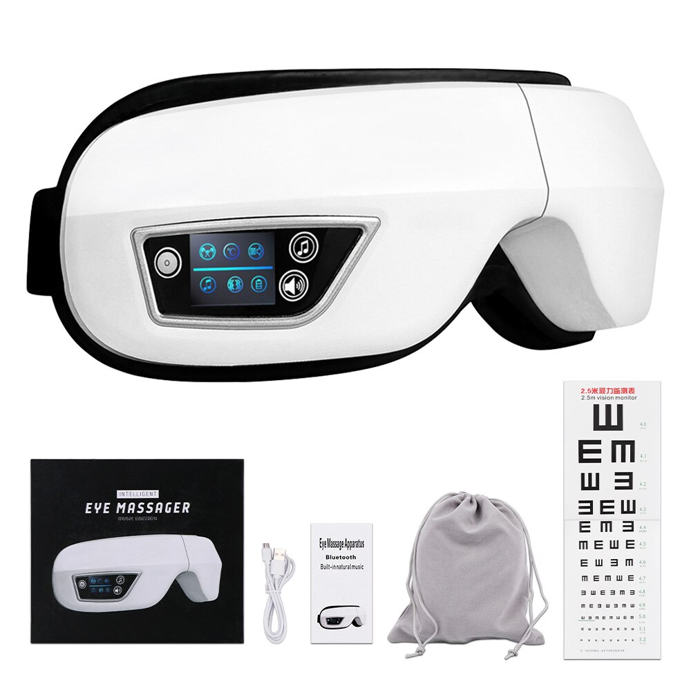 Masseur Oculaire 4D LED avec Vibration pour Musique Air , Appel Bluetooth, Soulage la Fatigue, Nouveauté: Retail Box