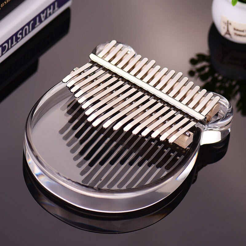 Kalimba 17-Key Thumb Piano Transparante Acryl Kit W/Zak Stickers Hamer BHD2