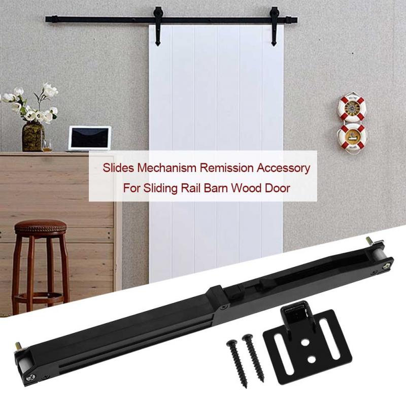 1Set Deur Slide Damper Soft Close Slides Schuifdeuren Schuur Deur Hardware Schuur Hout Schuifdeur Track Kit Puerta Corredera