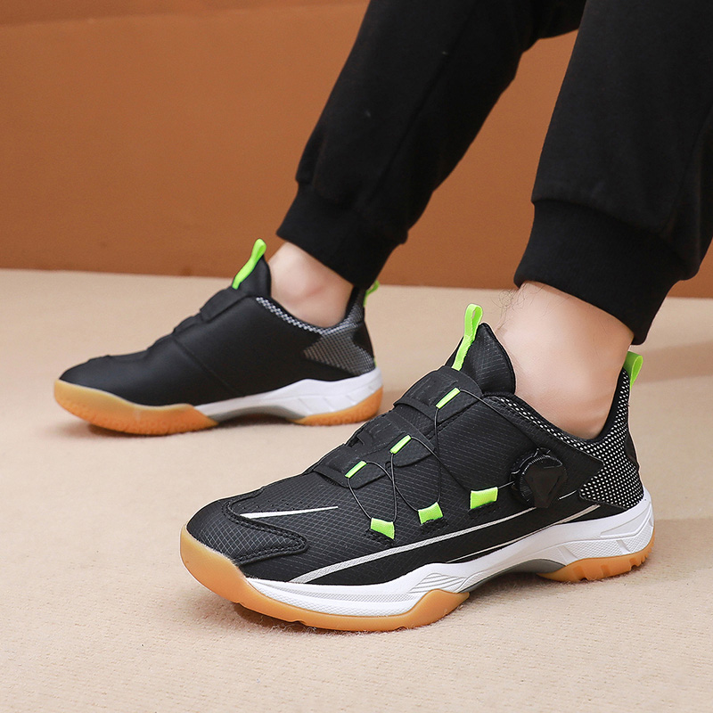 Badmintonschoenen van exportkwaliteit met draaibare knopen voor dames en heren, ultralichte, antislip en schokabsorberende tennisschoenen voor sport.: 43