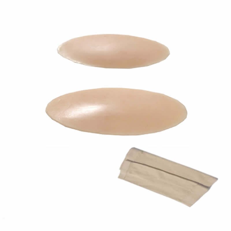 Silicone Leg Cover Bent or Thin Leg Silicone Calf Pad Body Beauty Self-adhesive Leg Pad: Beige  M 200g