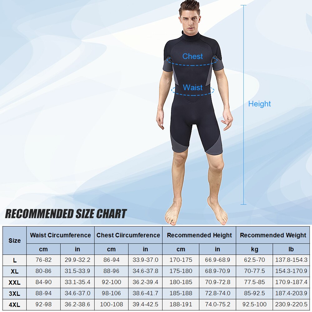Combinaison de plongée complète en néoprène pour hommes, 3mm, fermeture éclair au dos, pour plongée, Snorkeling, surf, Rafting, kayak