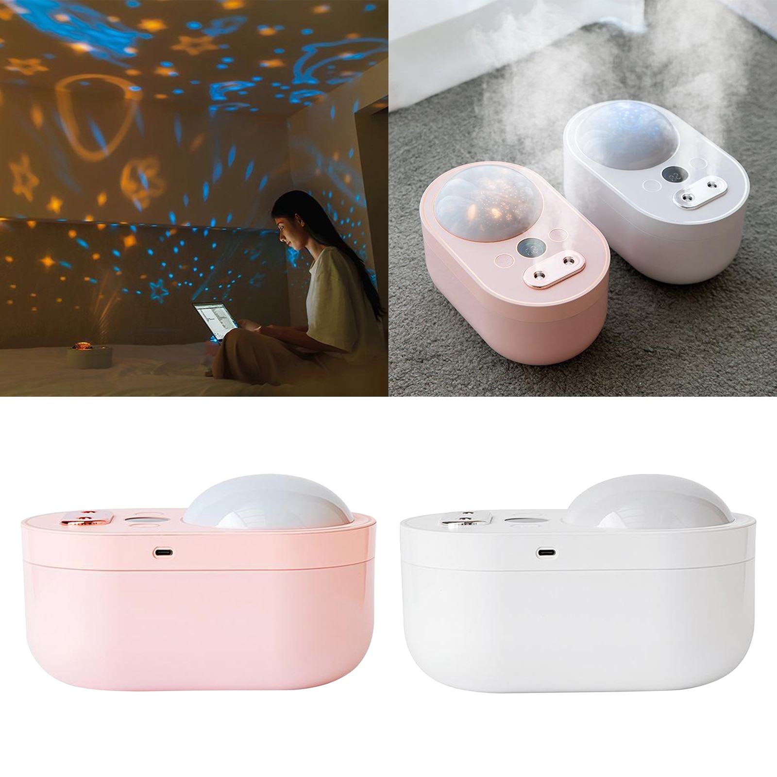 3 in 1 Projector &amp; Night Light Humidifier Starry Sky for Kids Adults