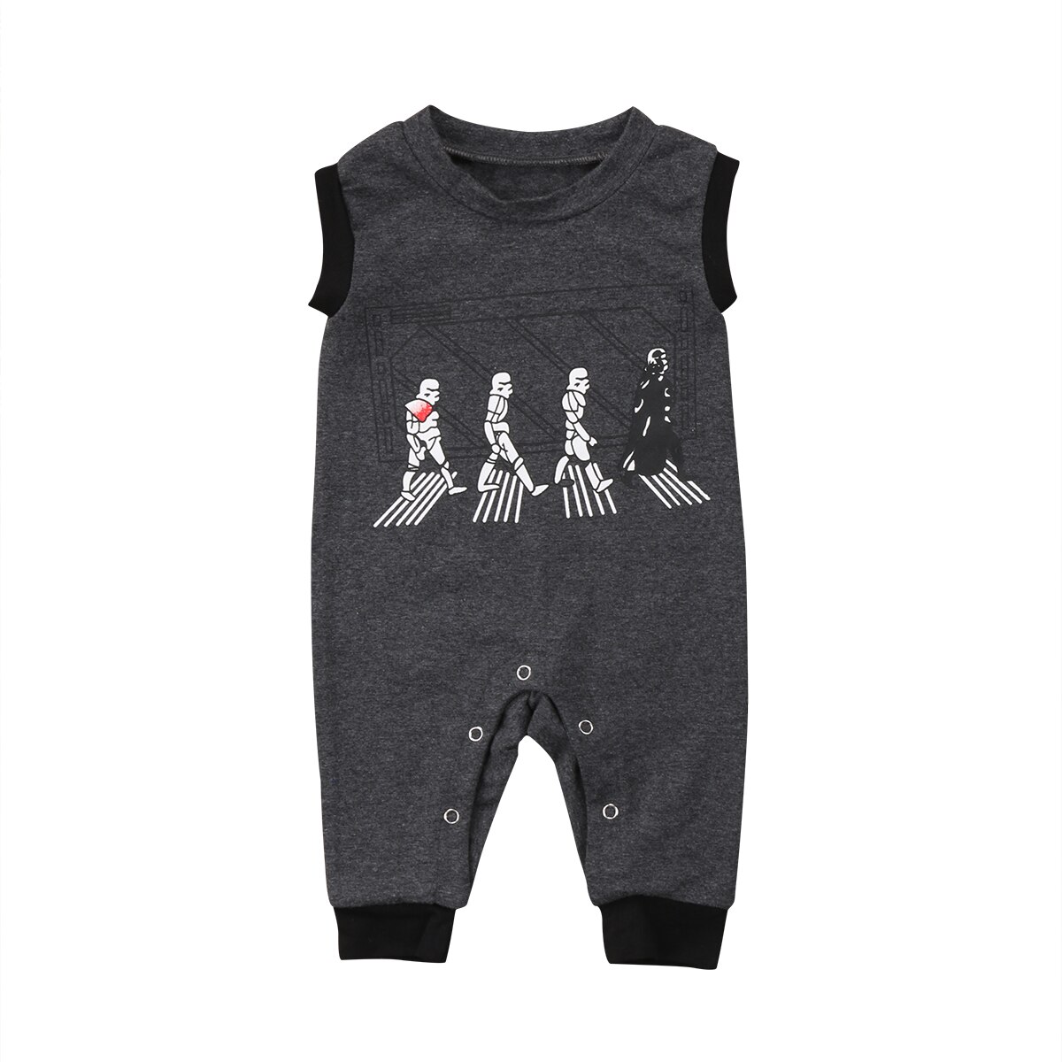 Cool Robot Gray Newborn Infant Baby Boy Girl Romper Jumpsuit Playsuit Outfit 0-2T