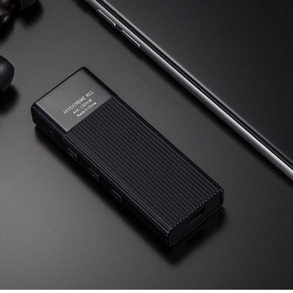Bluetooth 5.0 ABS Universal Black Stereo Music Improver Home Portable Mini Headphone Amplifier Audio Wireless Indicator Light
