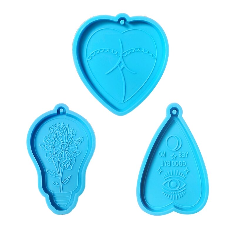 Handmade Earrings Epoxy Resin Mold Keychain Pendant Silicone Mould DIY Crafts Jewelry Necklace Casting Tools