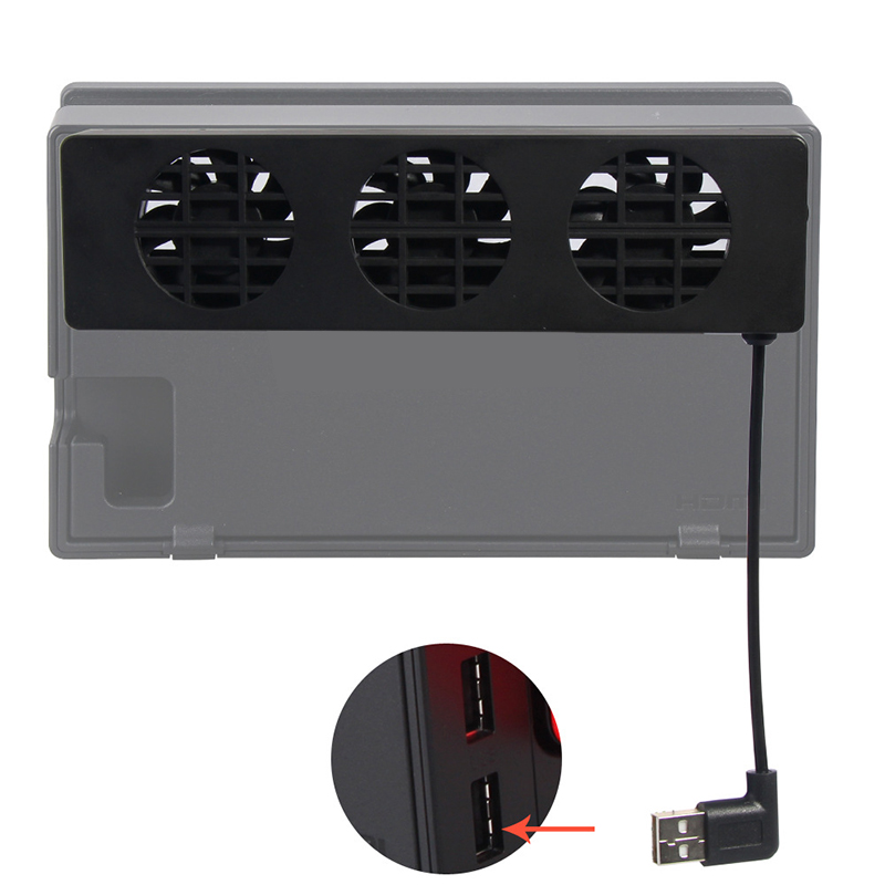 Adjustable Cooling Fan Switch NS Original Stand Game Console Dock Cooler USB Cooling Fan NS NX For The Nintendo Switch Dock Set