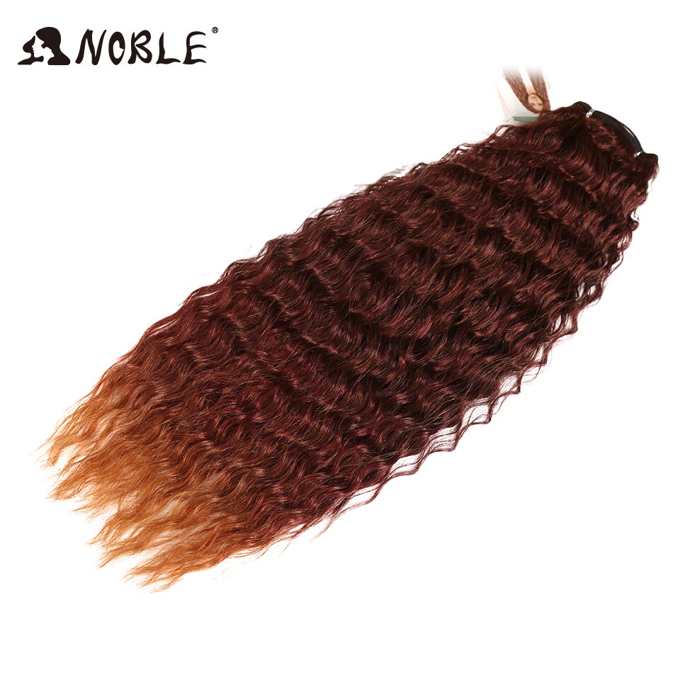 Noble Deep Wave Synthetic Hair Weave Bundles 28-32 Inches 120g Bundles Hair Extension Wavy Hair Bundles