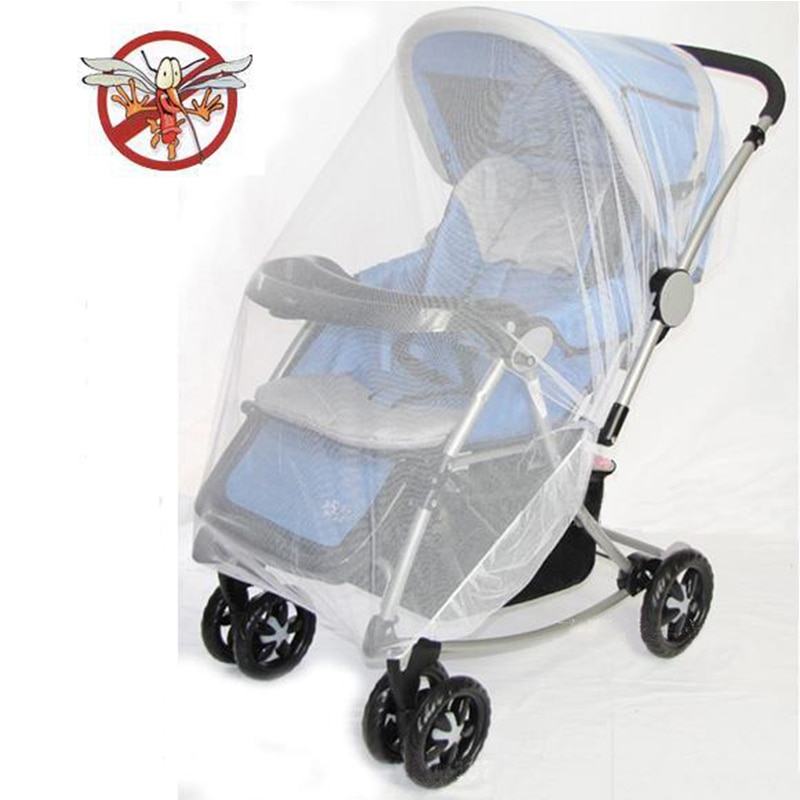 1Pc Kinderwagen Wandelwagen Mosquito Insect Shield Netto Veilig Zuigelingen Bescherming Mesh Kinderwagen Accessoires Winkelwagen Klamboe 150Cm