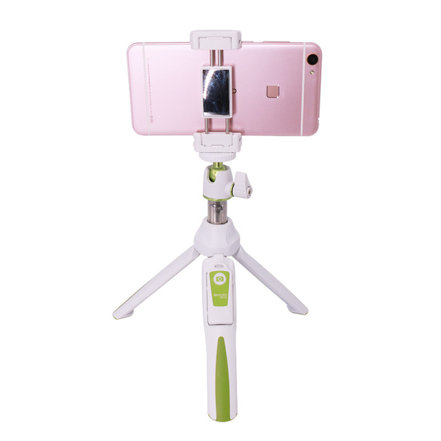 BENRO MK 10, palo de Selfie plegable de 33 pulgadas con espejo trasero, Control de réplica de Bluetooth Para iphone 8 plus, Gopro 6, go pro, xiaomi: green