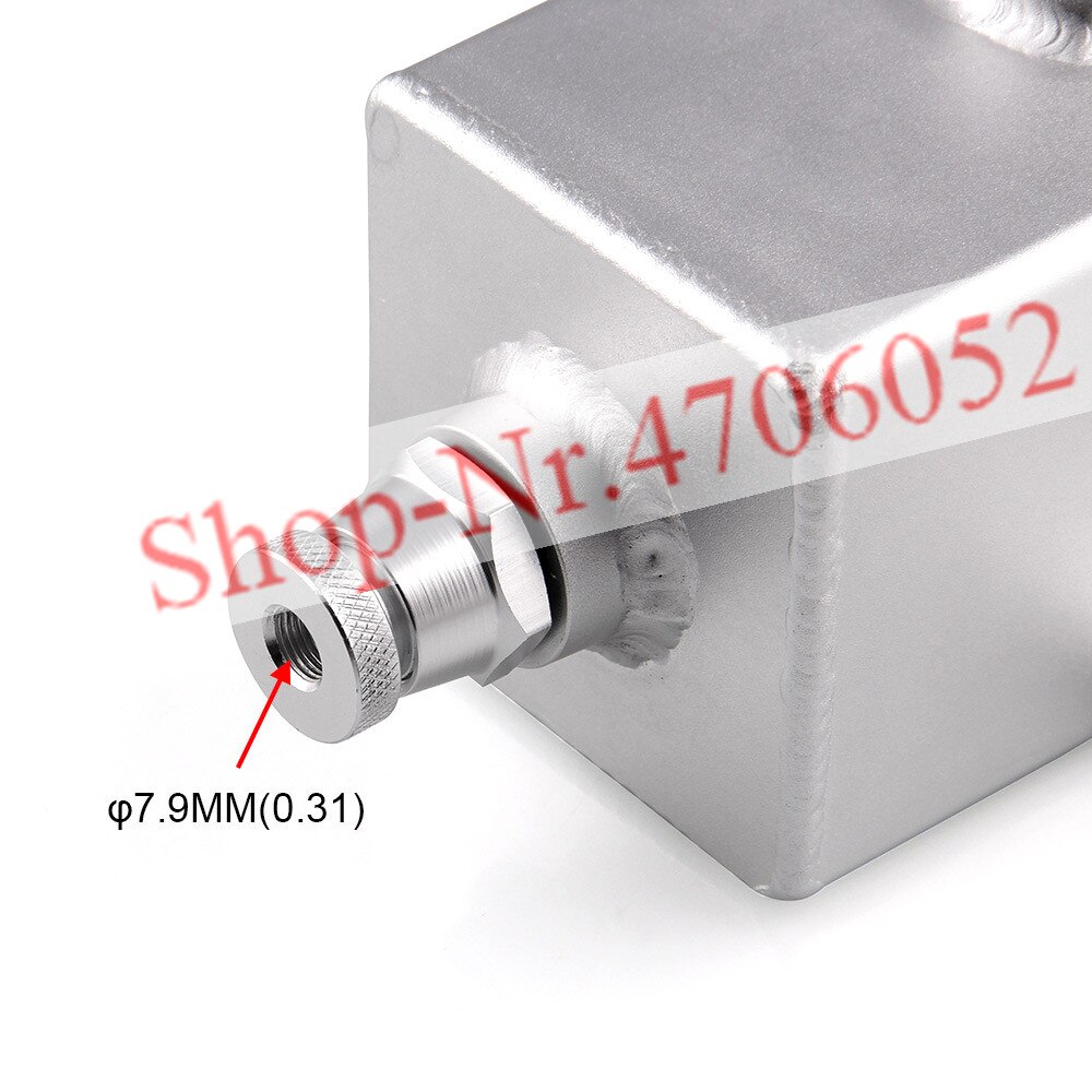 1L and 2L Aluminum oil catch can tank with breather & drain tap 2LT baffle