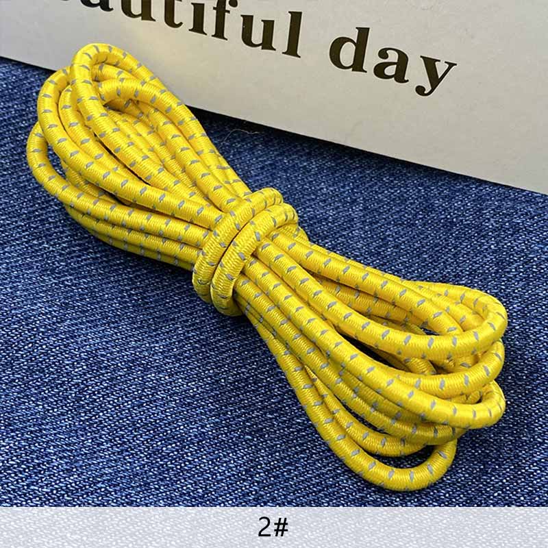 Cuerda Elástica reflectante de látex de 3mm, banda elástica luminosa para mochila de montañismo, cinturón decorativo, accesorios de ropa DIY: 2