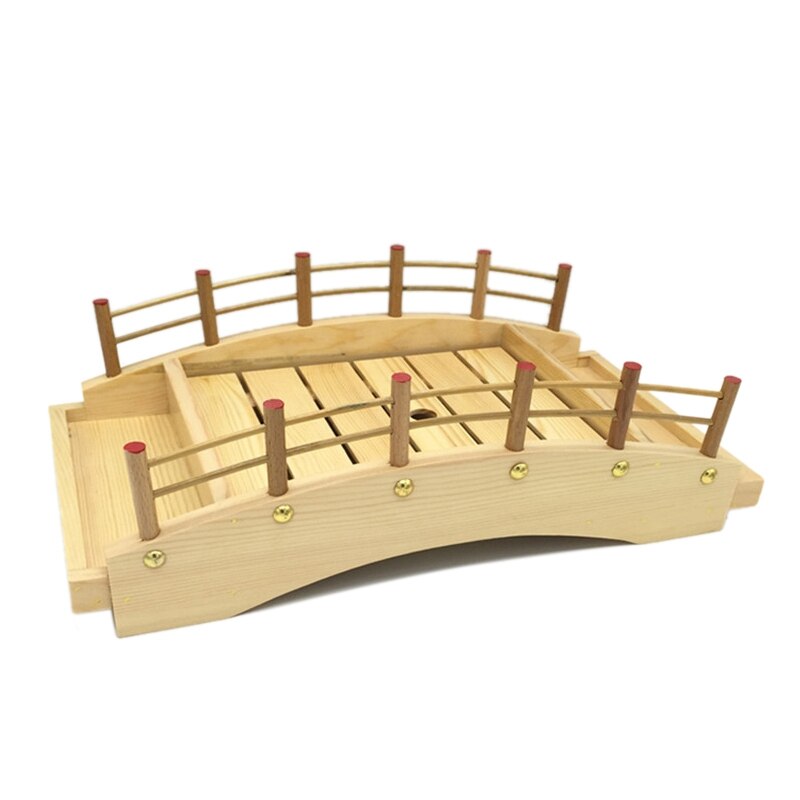 Japanse Stijl Houten Sushi Brug Boot Sushi Sashimi Schotel Sushi Servies Decoratie Ornamenten: Default Title