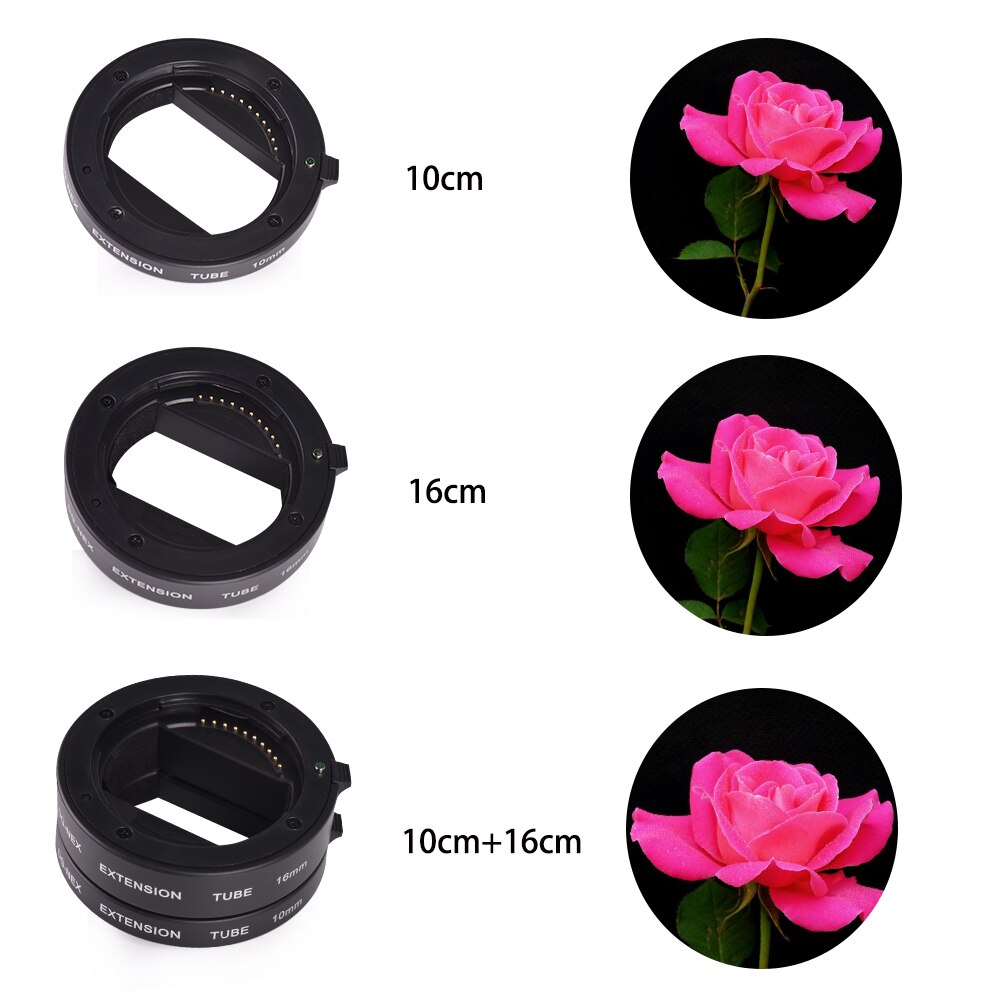 Auto Fokus Makro Verlängerung Rohr Ring 10mm 16mm für Sony E-montieren A6300 A6500 A6000 A7 A7II a7III A7SII NEX-7 NEX-6 NEX5R NEX-3N