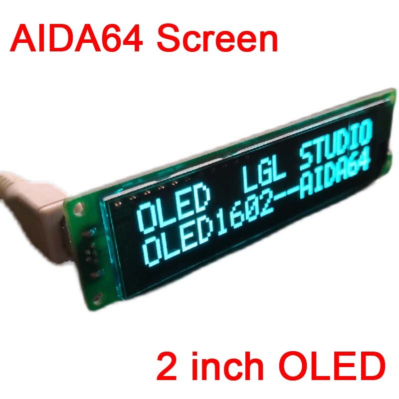 2 &quot;Usb Oled AIDA64 Chassis Scherm AIDA64 Secundaire Screen Desktop Pc Computer Sub Screen Status Informatie Display