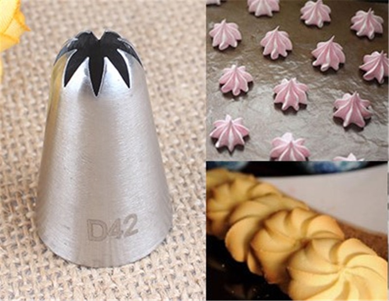 # D42 Big Size Icing Nozzle Decorating Tip Cake Bakken Gebak Decorating Tool Uroomee
