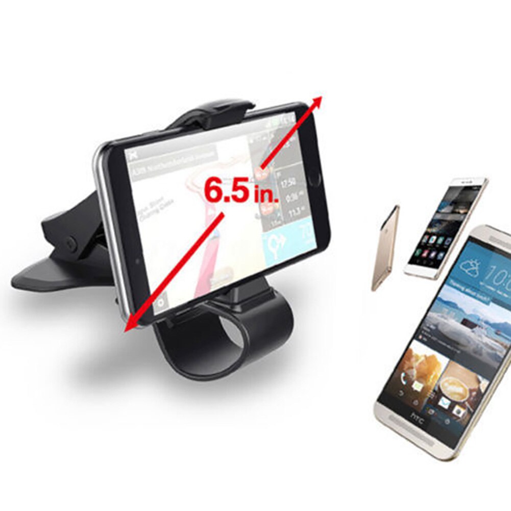 Auto clip beslag gps hud abs tilbehør greb instrumentbræt stativ justerbar bil montering universal klemme telefonholder