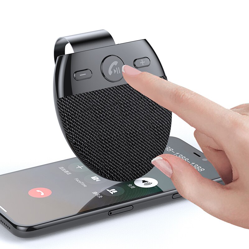 Trådlös blue-tooth bilhögtalare handsfree-sats handsfree bluetooth multipoint högtalartelefon solskydd blue tooth biltillbehör