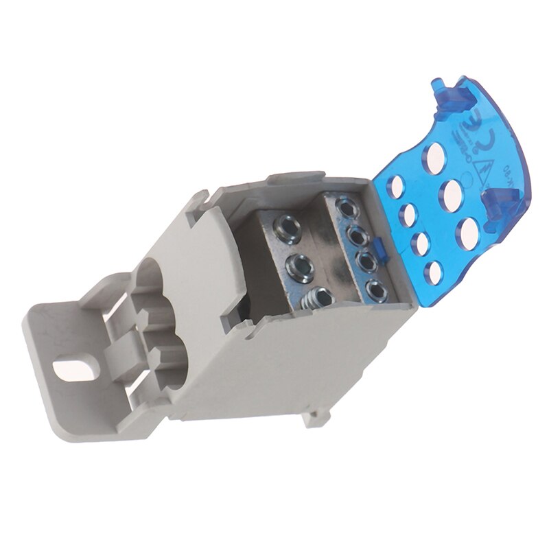 1PC Din Rail Terminal Junction Box One In Several Out Power Distribution Block Box Universal Electric Wire Connector