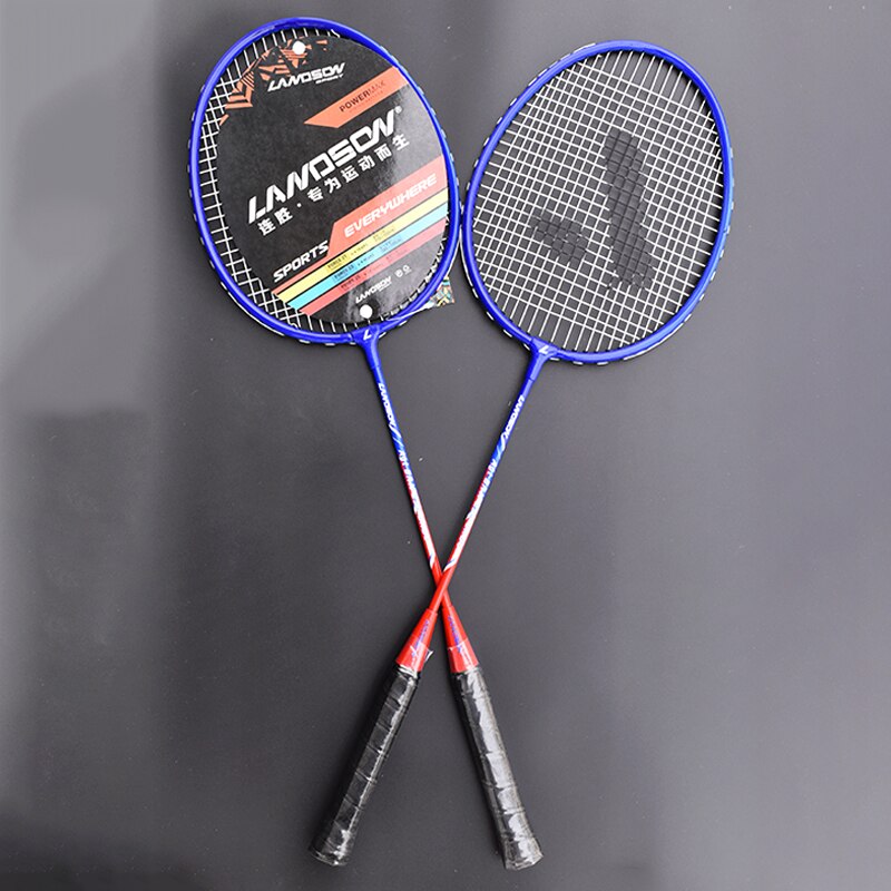 2pcs Badminton Rackets Set Family Double Badminton Game Racquet Light Weight Playing Trainning Badminton Raquette