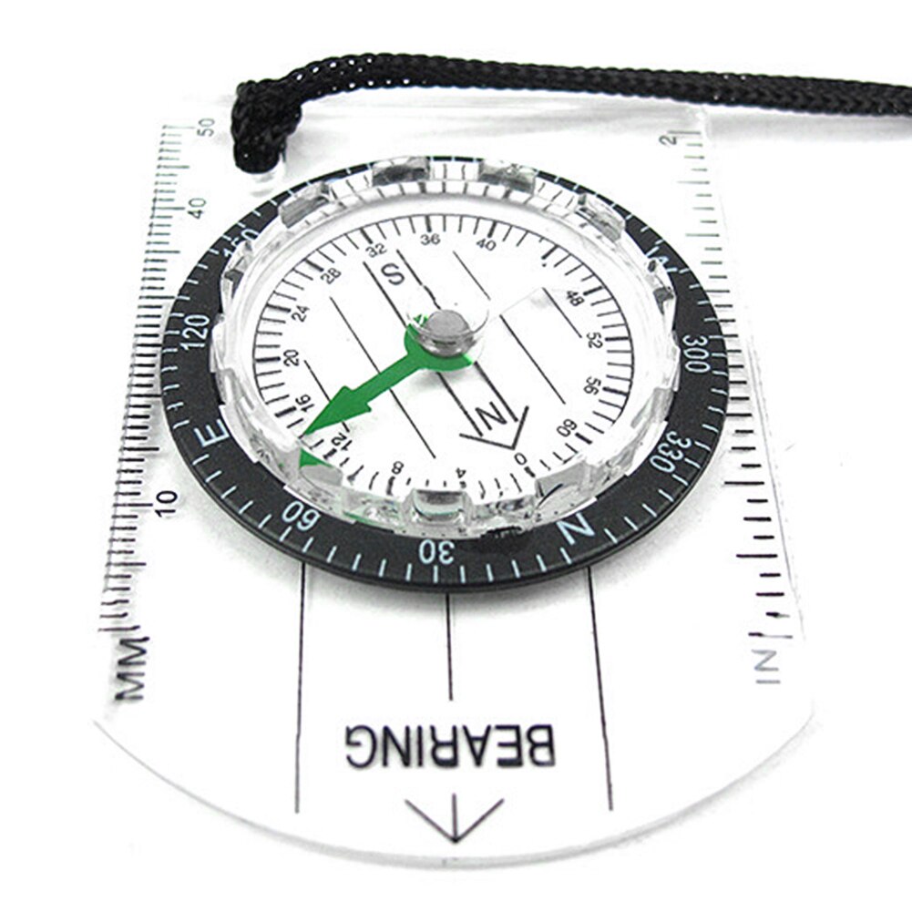 Outdoor Camping Compass Map Compass Guiding Tools Camping Ruler Travel Hiking Survival Portable Outdoor Elements