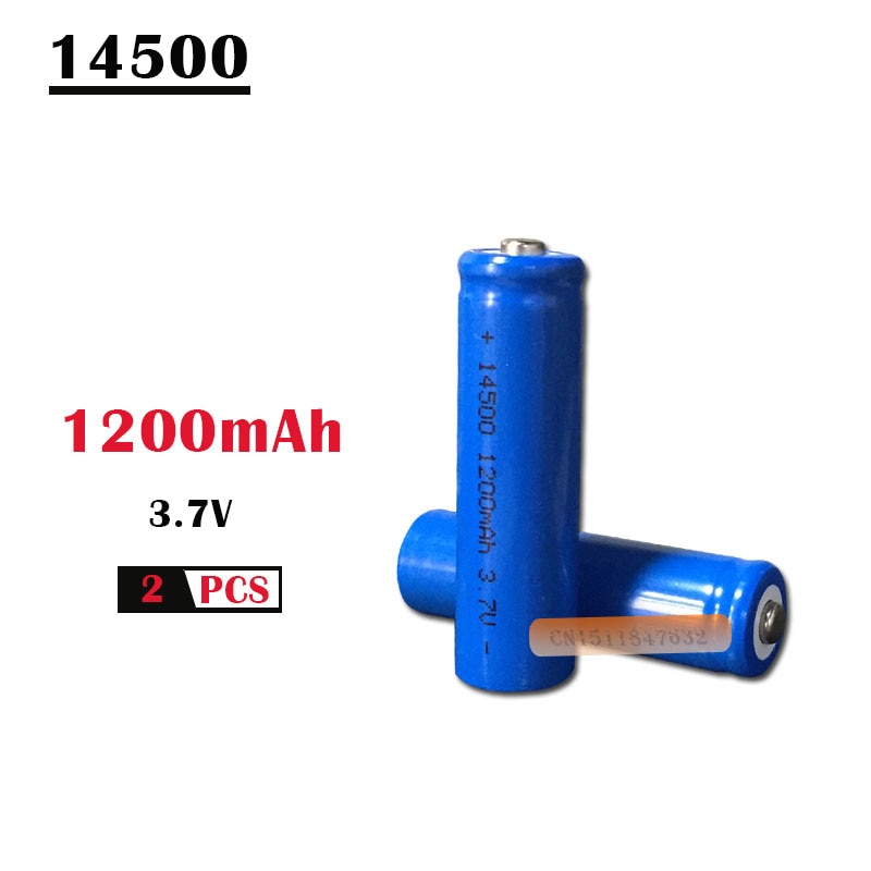 Premium Akku AA 14500 Zelle ICR14500 Li-Ion 3,7V 800mAh