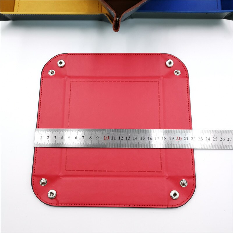 Multi-Kleur Pu Lederen Dobbelstenen Doos Folding Hexagon Dobbelstenen Lade Draagbare Opbergdoos Voor Rpg Dnd Tafel Board Games