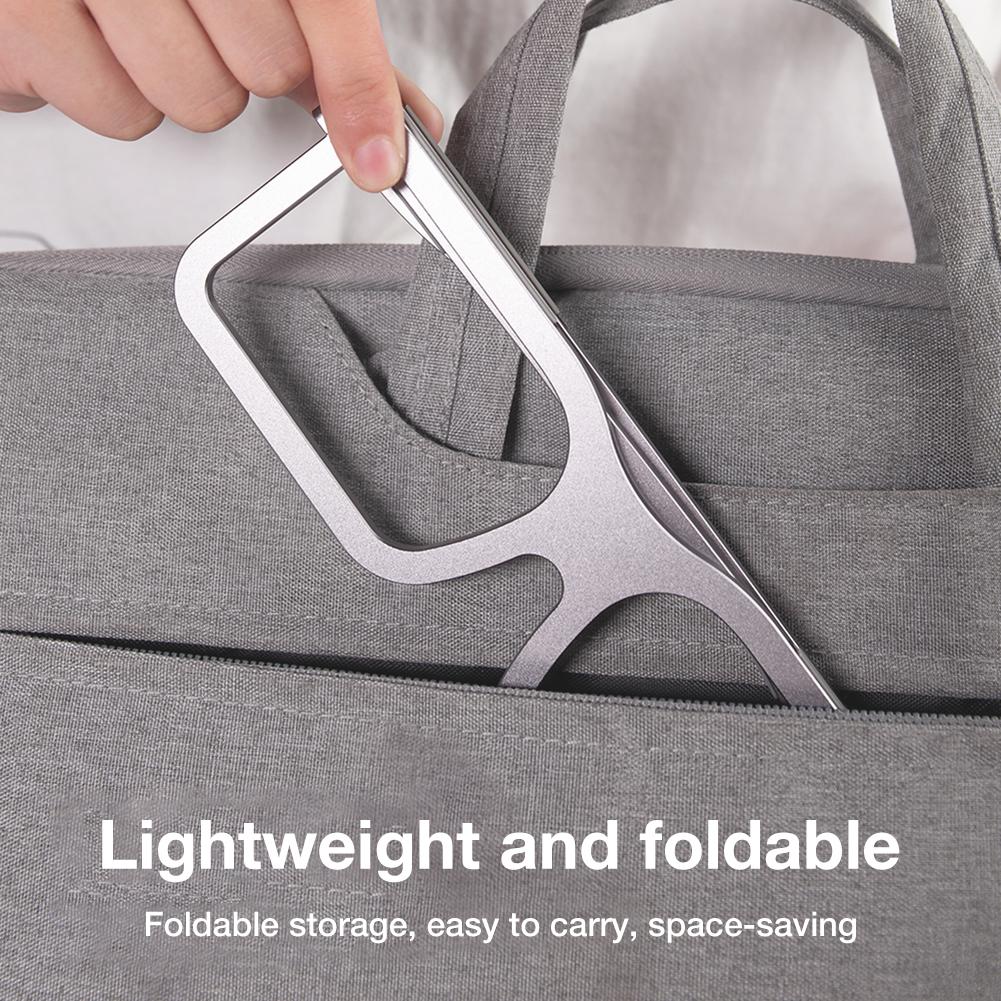 Aluminum Foldable Laptop Stand Notebook Riser Holder Tabletas Desktop Stands 16inch Laptops Tablets Glasses Shape Accessories