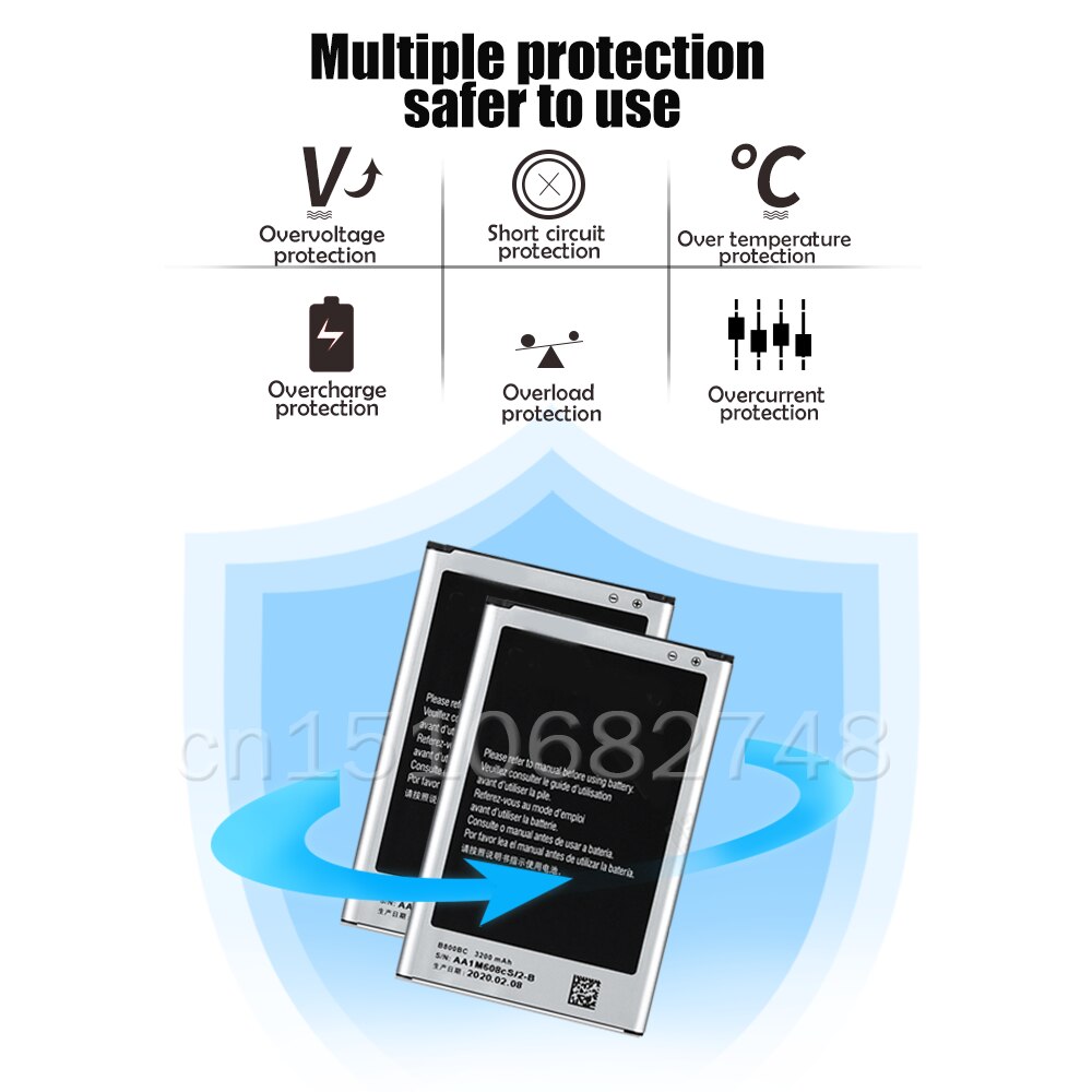Rechargeable 3200mAh B800BC B800BU B800BE Lithium battery For Samsung Galaxy Note 3 N900 N9000 N9002 N9005 N9006 N9008 N9009