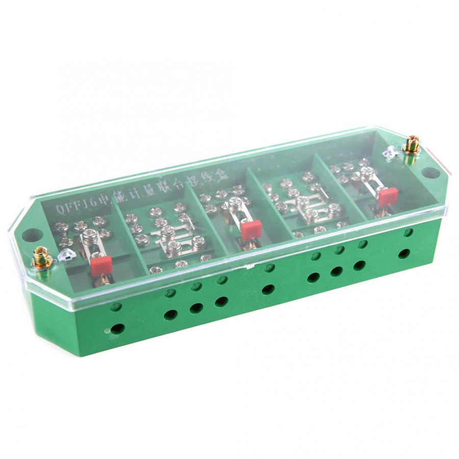 QFJ6/PJ2 3-Phase 4-Wire Junction Box Household Meter Terminal Row Electrical Enclosure Junction Box