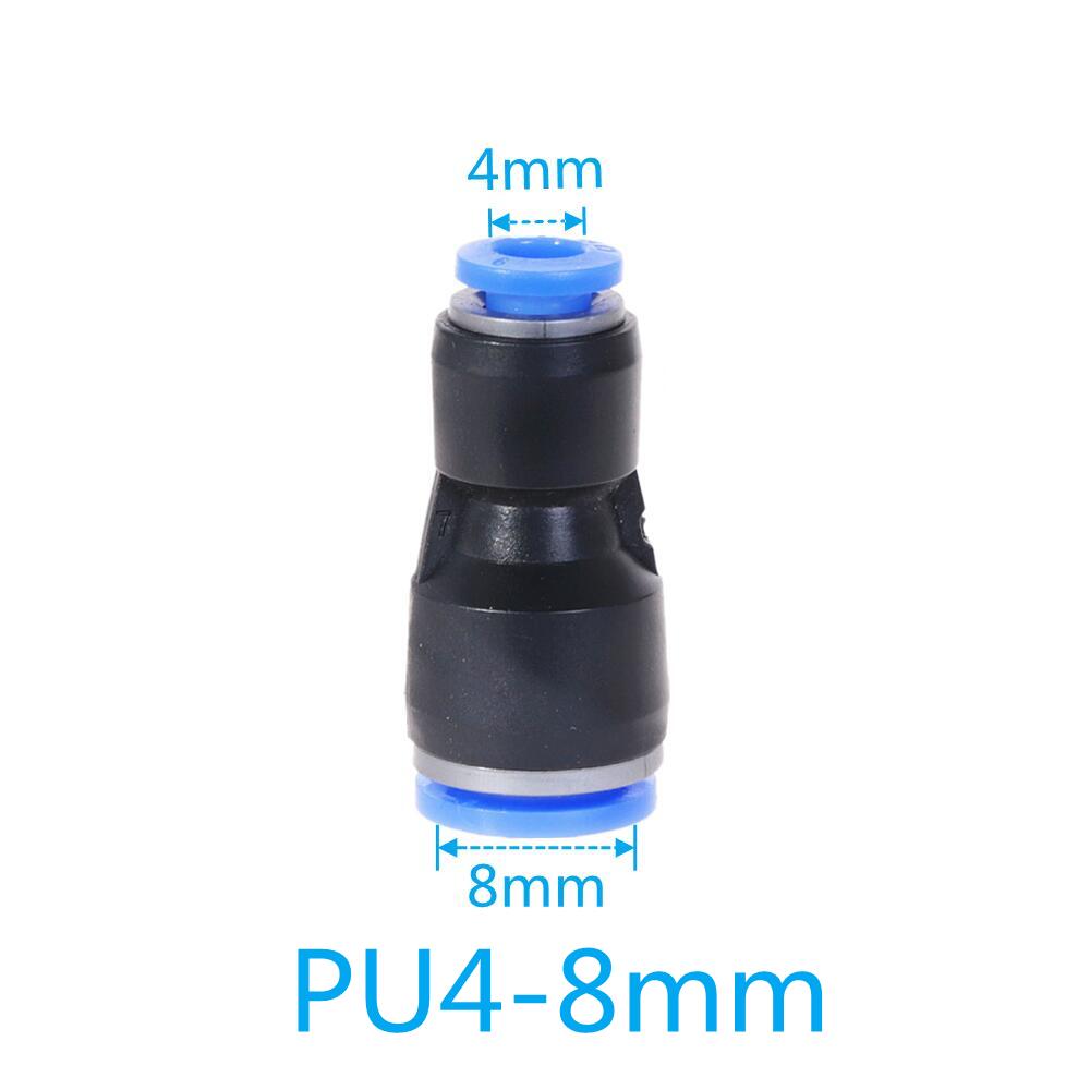 Pneumatische Fitting PU MOPS Serie 6mm 8mm bis 10mm 12mm Schlauch Anschluss Air Wasser Rohr Push-in Schlauch Schnell Couping: PUG-4-8mm