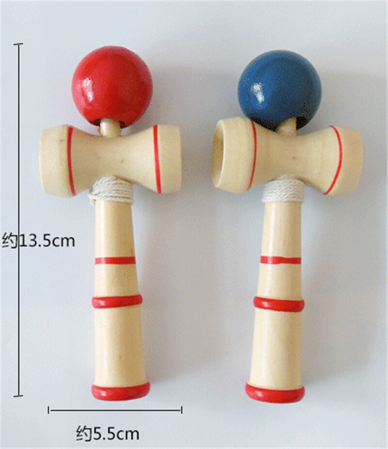 Wooden Kendama Coordinate Ball Japanese Traditional Skillful Juggling Wood Game Balls Bilboquet Skill Educational Toys
