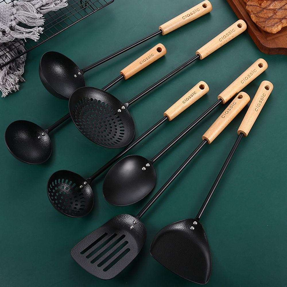 Pan Nonstick Kitchen Utensils Strainer Spoon Cookware Cooking Tools Tableware Spatula Fried Shovel Soup Ladle Turners