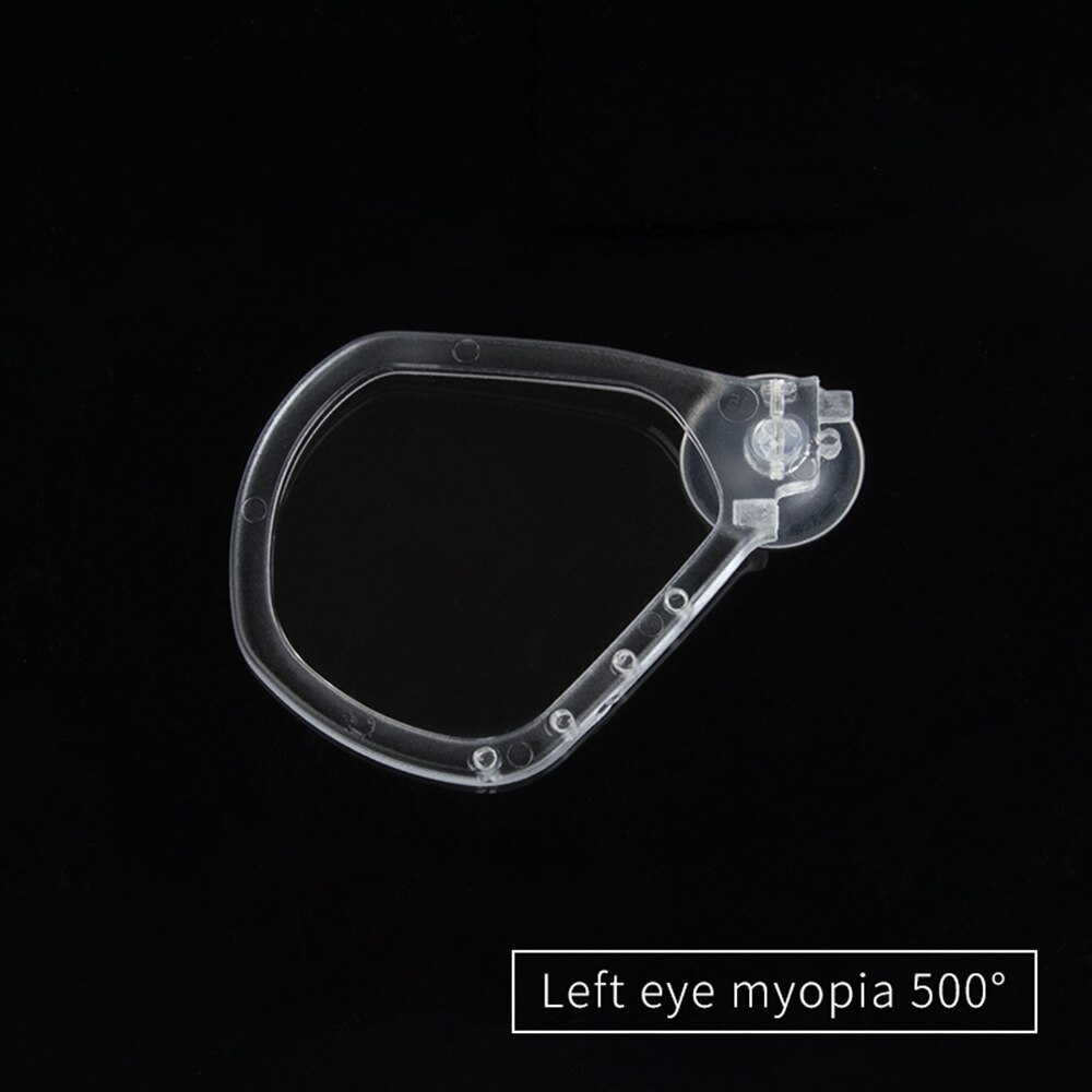 Detachable Snorkel Mask Myopia Lens For Copozz Model 4910 4100 Skuba Diving Mask Goggles Watersports Equipment: left myopia -500