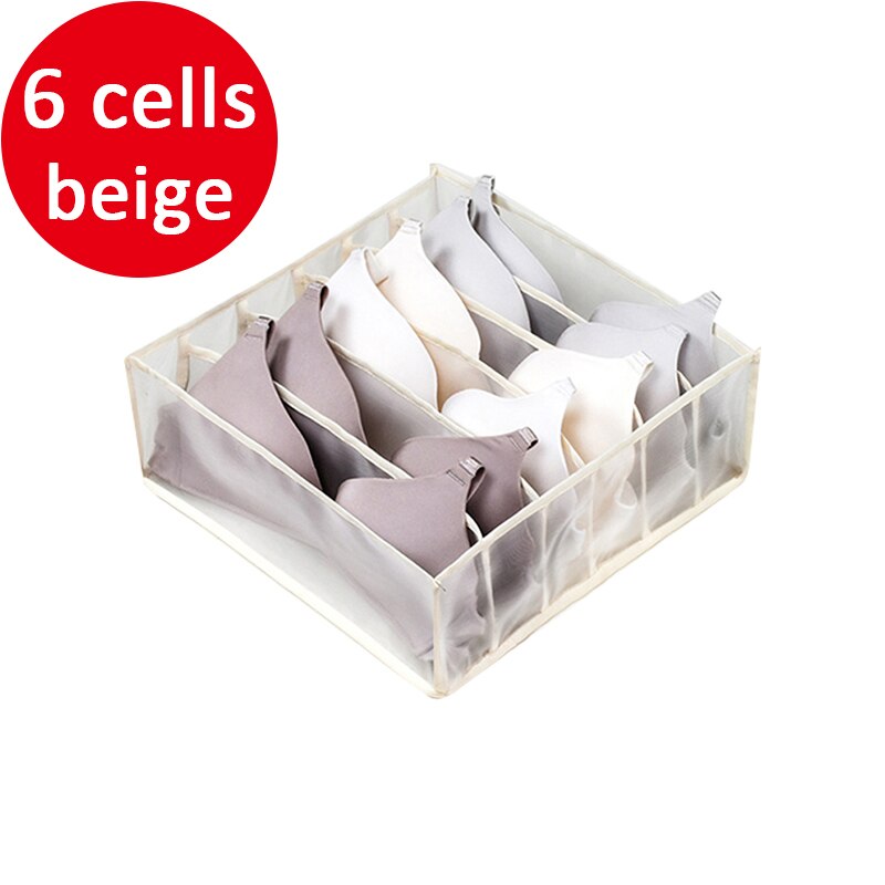 Gray Underwear Socks Storage Box Home Storage & Organization Suitable for Walk-in Closet Closet Organizer Underwear Storage Box: 9