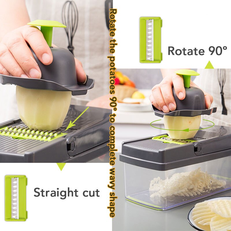 Groentesnijder Keuken Accessoires Mandoline Slicer Fruit Cutter Aardappel Dunschiller Wortel Kaas Rasp Groentesnijder